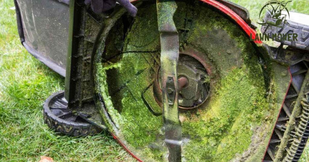 Does wet grass dull mower blades?