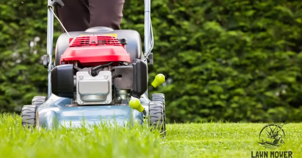 Grass and debris are clogging the mower
