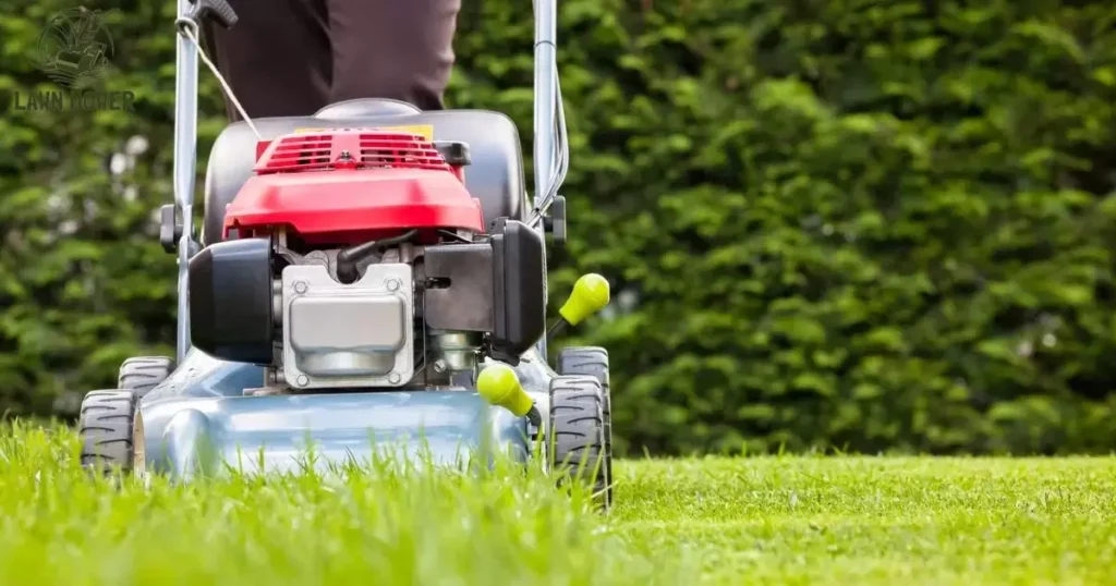 Clean the outside of the lawn mower engine